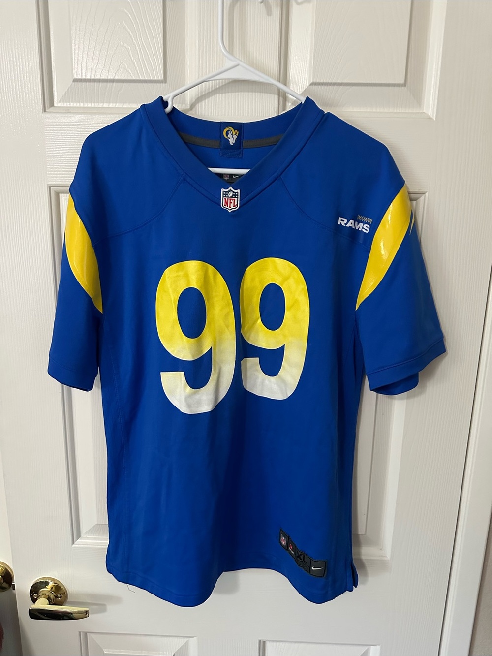 NFL Los Angeles Rams Men’s XL #99 Blue & Yellow Jersey